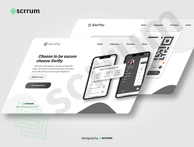 Swifty landing page 3d animation app branding design graphic design illustration logo minimal motion graphics ui ux vector