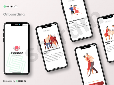 Persona onboarding screens