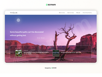 Landing page design for: Traun