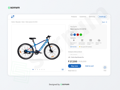 Bicycle E-commerce platform