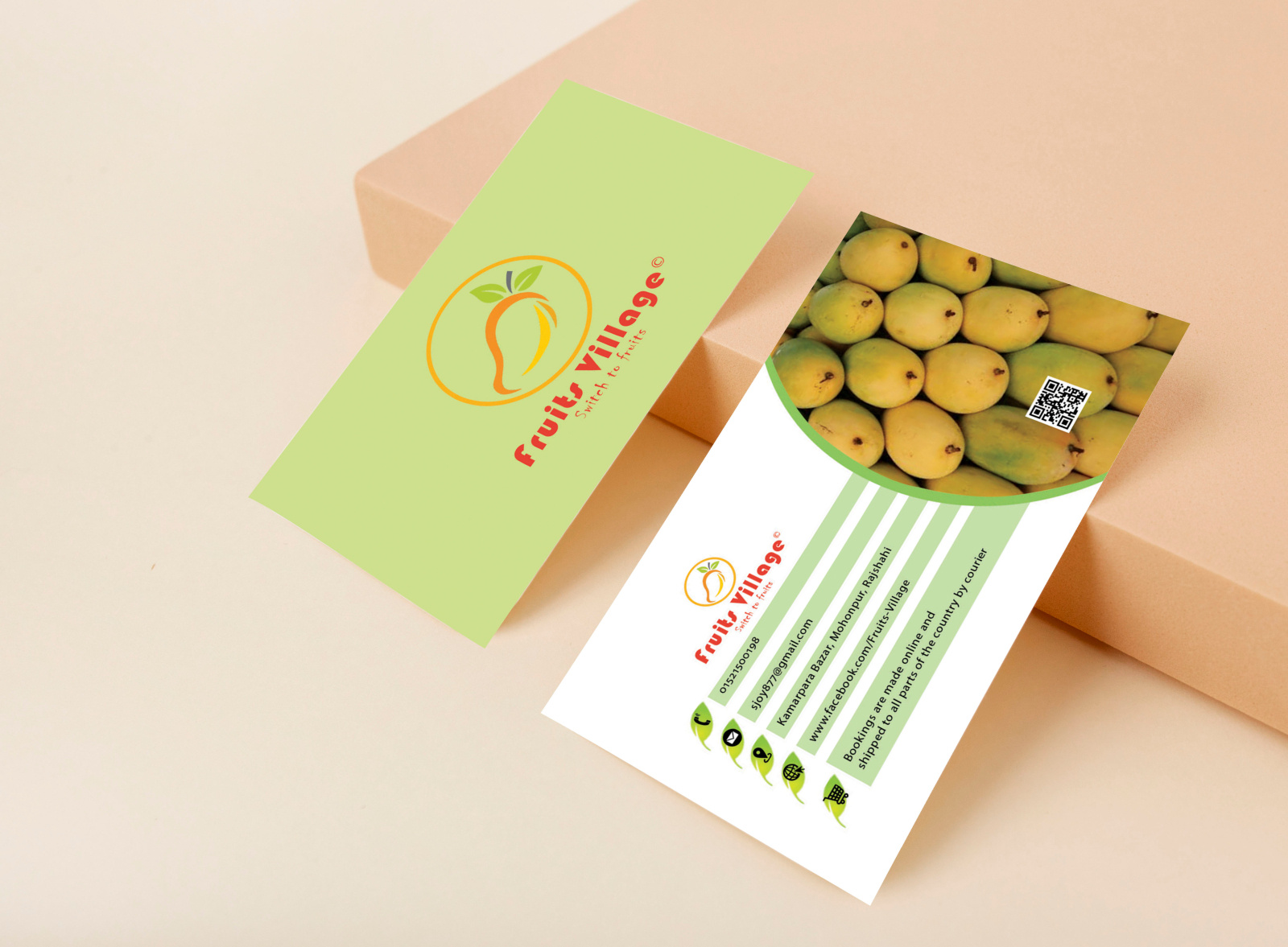 Fruits Village Business Card by Sumit Mondal on Dribbble