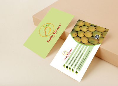 Fruits Village Business Card amazing business card branding business card business card stationery business card design corporate identity creative business card fruits village graphic design luxury business card modern business card premium business card stunning business card unique business card visual identity