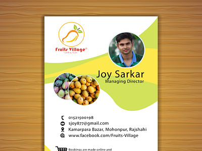 One Page Fruits Village Business Flyer Design a4 flyer attractive flyer business flyer catalog church flyer color flyer creative flyer event flyer flyer design graphic design leaflet design one page flyer postcard poster design product flyer real estate flyer