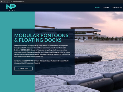National Pontoon | Pontoon Sales Website design web design