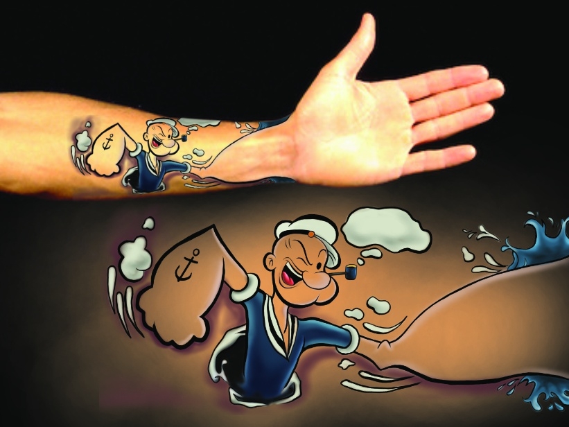 Popeye Tattoo.