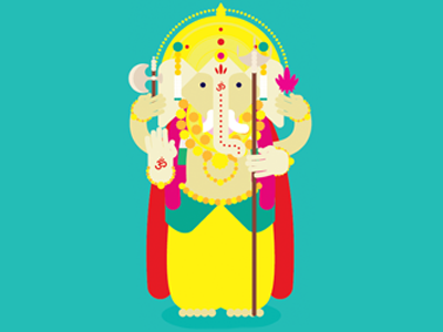 Lord Ganesh art design graphic graphicdesign illustration illustrator infographic lordganesh