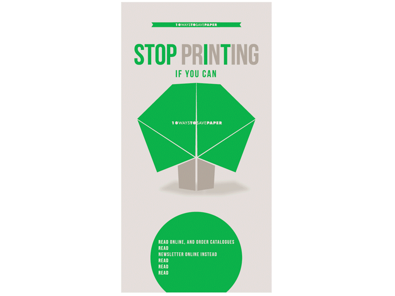 10 Ways To Save Paper art design graphic graphicdesign illustration illustrator infographic