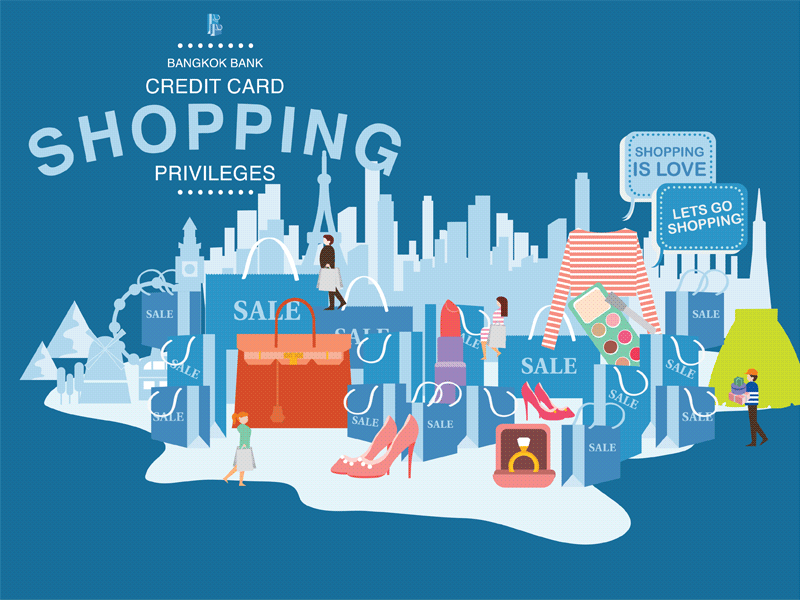 Shopping City art creative design designdirection graphic graphicdesign illustration