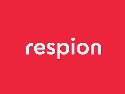 Respion branding device logo medical product red uiux