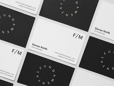 FUNDAMENTAL black branding design graphic design logo minimalistic typography visual identity