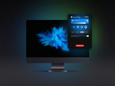 Desktop app design - Hue Sync app appdesign bulb desktop app digital design entertainment lighting effects macos smart home smart light ui visual design