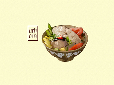 Canh chua - Vietnamese Food artwork dailyart food food illustration illustration