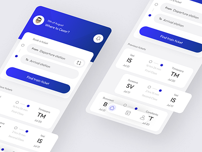 Train Booking App Concept