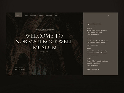 Rockwell Museum - Website concept design ui ux