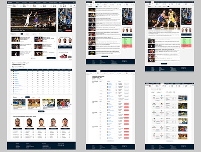 Basketball website design illustration typography ui ux web design