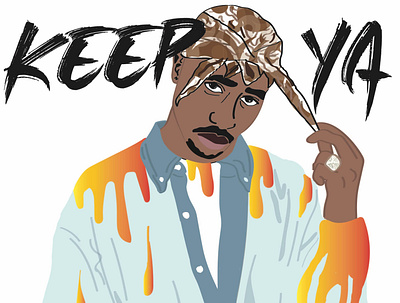 | Tupac design digital art graphic design illustration vector