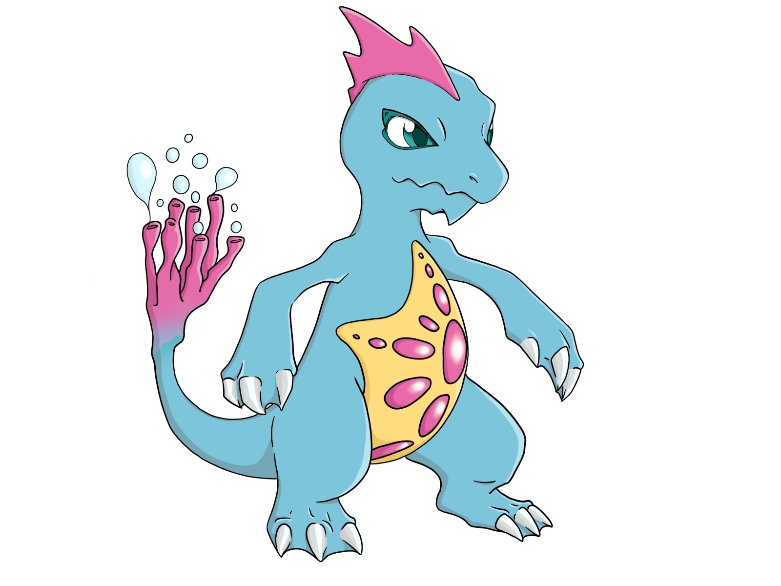 What if Charmeleon was a water type Pokemon? by Olena 🇺🇦 on Dribbble