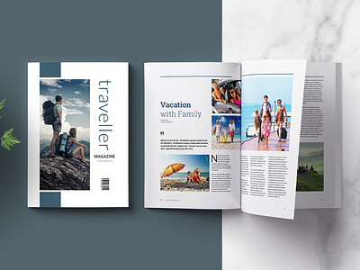 Traveller Magazine 3d logo adobe indesign annual report catalogue design company profile design graphic design logo proposal