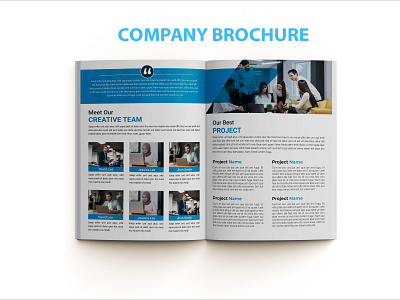 Company Brochure Inside Pages 3d logo adobe indesign annual report brochure catalogue design company profile graphic design logo proposal