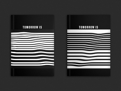 Tomorrow is Cancelled black and white book contemporary art design distortion exhibition graphic art poster art print design typography