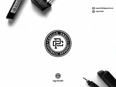 PC monogram logo concept design graphic design icon illustration lettering logo logo design logos minimal logo typography