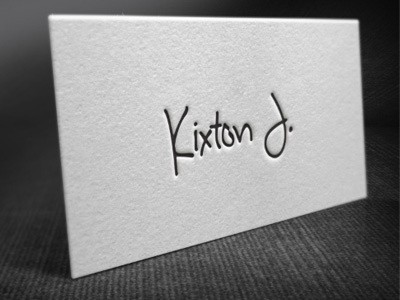 Kixton Letterpress brand identity letterpress logo script typography