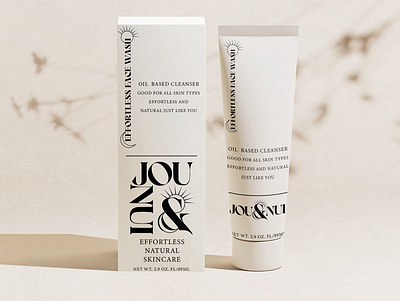 Jou & Nui Effortless Natural Skincare: Brand & Product Design brand design branding graphic design logo product design
