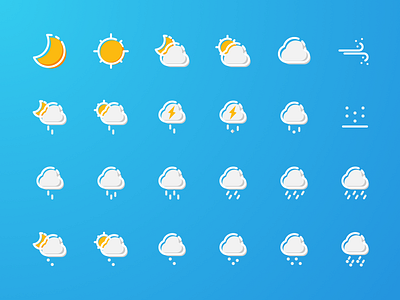 weather icon design icon motion sketch ui weather