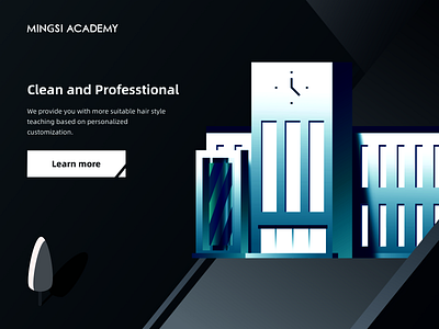 Web design for Mingsi Academy design illustration web