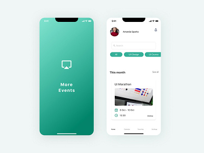 Event Maneger app design ui