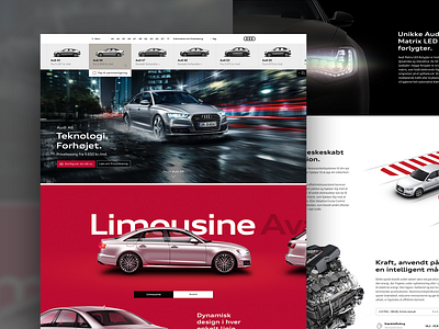 Audi Leasing landing page