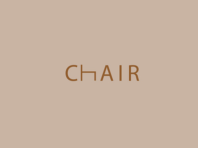 CHAIR brand identity design graphic design logo typography vector