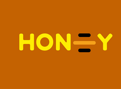 HONEY design graphic design logo typography vector