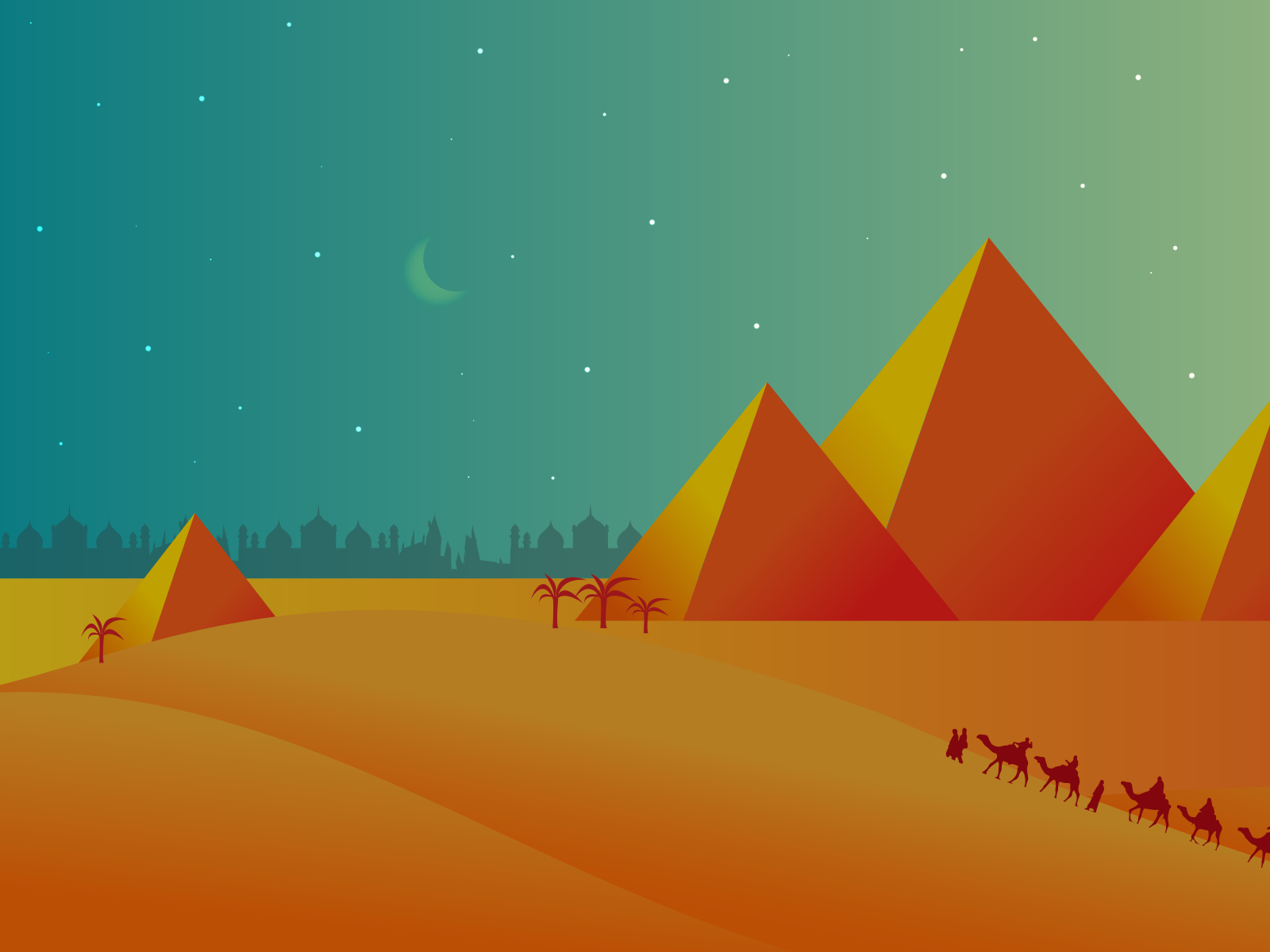 pyramid illustration by rahim butt on Dribbble