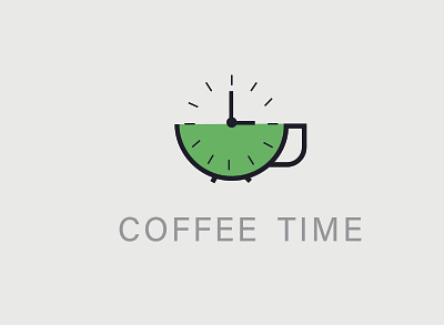 Coffee time logo illustrator logo