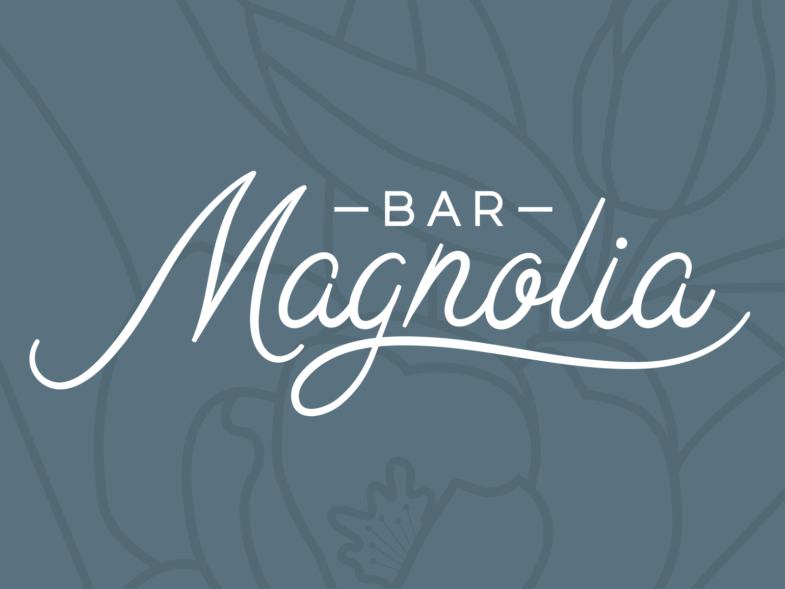 Bar Magnolia  Logo, Branding by Proof Branding on Dribbble