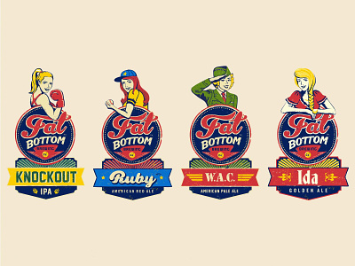 Fat Bottom | Logo, Branding brand identity brand refresh branding craft beer logo nashville