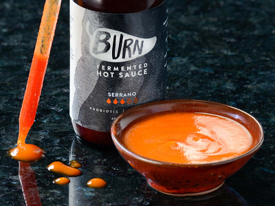 Burn Hot Sauce | Packaging design packaging packaging design product packaging
