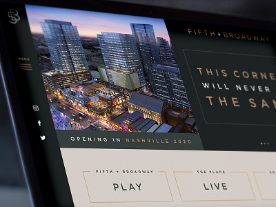 Fifth + Broadway | Website Design