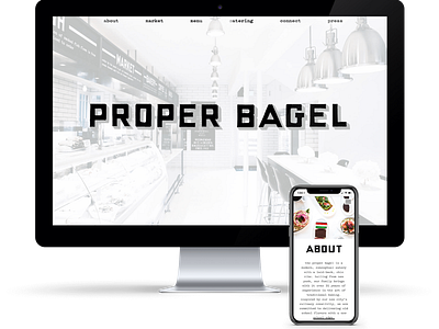 Proper Bagel bagel bagels brand identity branding breakfast food food branding nashville restaurant restaurant branding restaurant design web web design