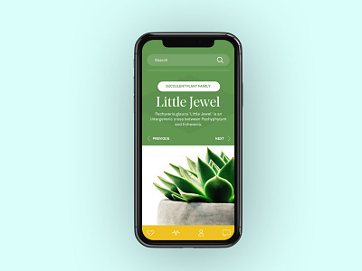 Plantcare App informational mobile design ui ux
