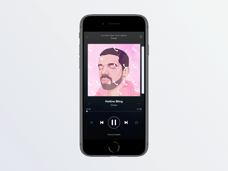 SpotifyART - Feature Concept animation prototype art direction concept interaction design principle for mac product design spotify