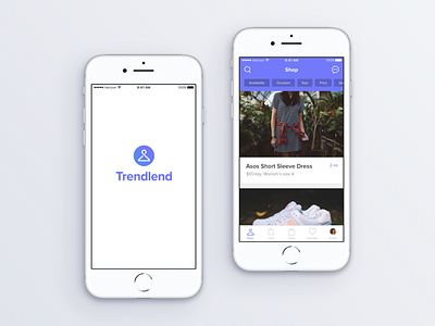 Trendlend App app art direction branding interactive design product design visual design