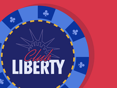 Club Liberty casino event branding poker