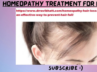 homeopathy hair loss treatment by DRRavi Bhat on Dribbble