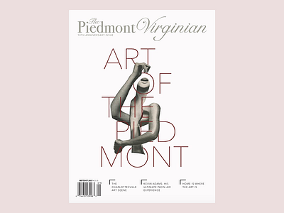 Cover, The Piedmont Virginian 10th Anniversary Issue collage editorialillustration illustration