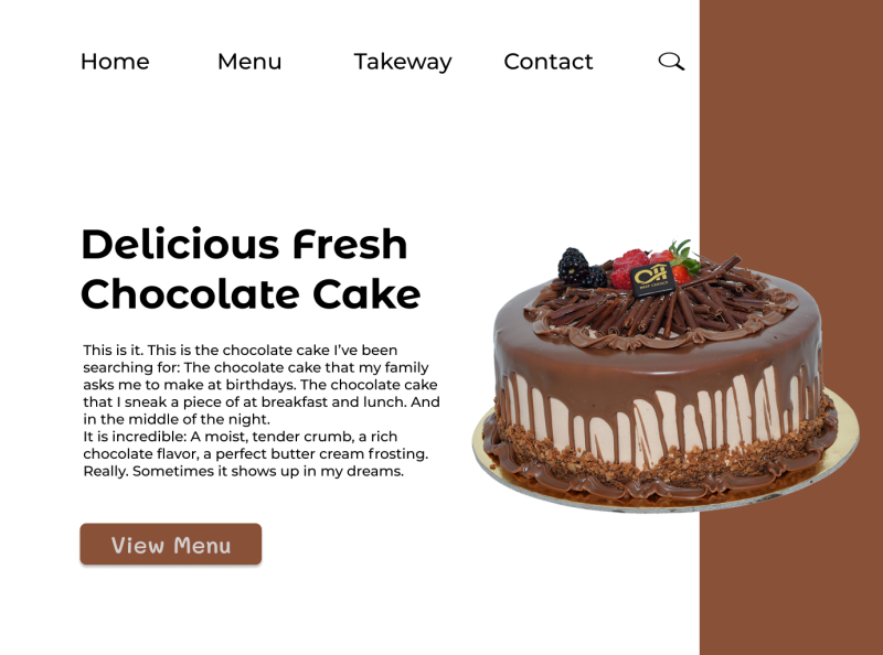 Buy Half Chocolate Half Vanilla Cake-Ebony And Ivory