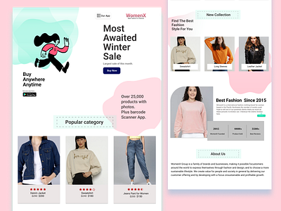 Ecommerce landing page