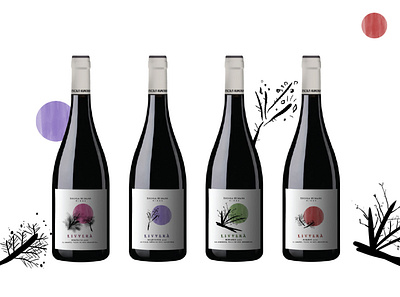 Imagined flowers - Wine Label and concept branding concept design flowers graphic design illustration ink