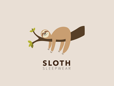 Sloth Sleepwear - Brand and Character Design branding clothing concept design fashion graphic design illustration logo marca ropa sleepwear sloth
